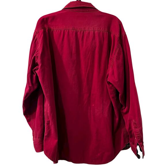 SCANDIA WOODS men’s greenery red plaid flannel Lined Shacket jacket sz XL - Picture 4 of 6